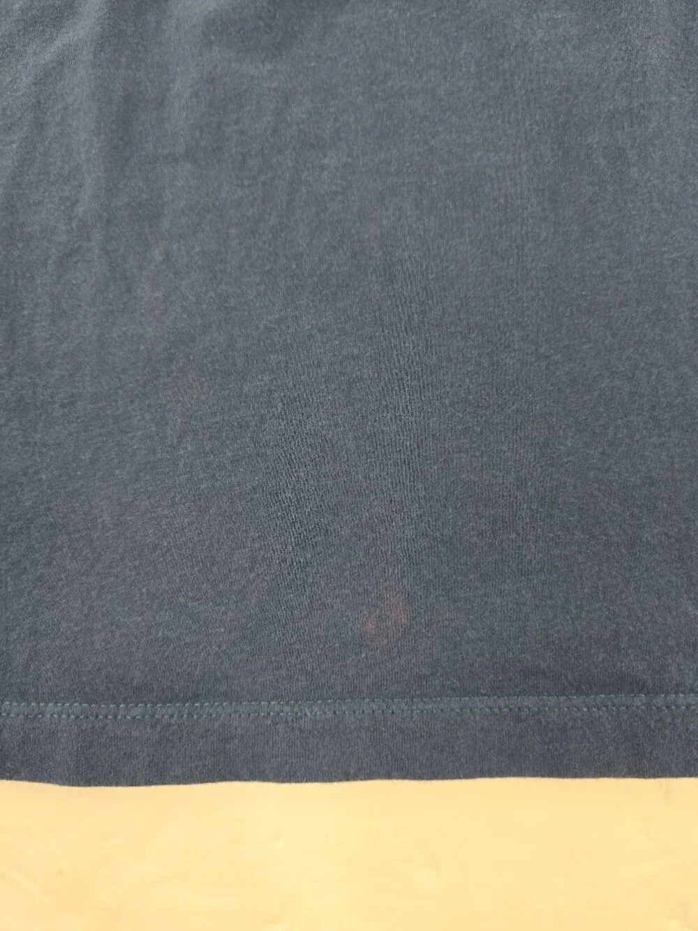 The North Face Blue long sleeve T-Shirt MEN'S SIZE LARGE COTTON -AS-IS- *STAINS*
